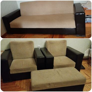 бескаркасный диван кровать: Divan+2 eded kreslo+pufik satilir 200 azn. Açilir+bazalidir. Unvan