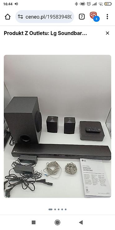 yemis kalonka: LG soundbar dəsti – tam ev kinoteatrı üçün səs sistemi. 1dəfə istifadə — 1
