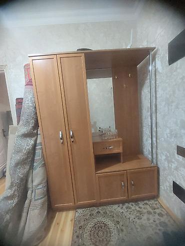 paltar sermek: Dəhliz üçün çoxfunksiyalı mebel dəsti - Material: ağac teksturalı — 2
