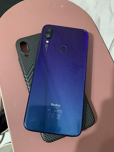 Мобильные телефоны и аксессуары: Redmi, Redmi Note 7, Б/у, 64 ГБ, цвет - Синий, 2 SIM — 2