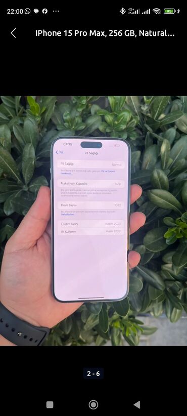 iphone 12 pro max 128 ikinci el: IPhone 15 Pro, 128 GB, Blue Titanium, Zəmanət, Barmaq izi, Simsiz şarj
