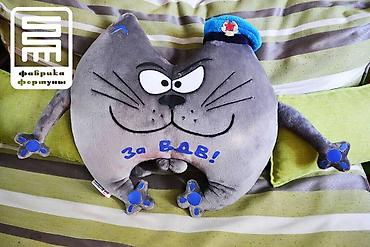 Подарки и сувениры: Подарок на 8 Марта! 🤩🤩🤩 Мягкая именная игрушка-подушка «Кот» ручной — 9