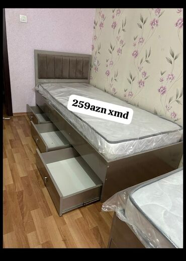 Çarpayılar: Yeni, Təknəfərlik çarpayı, Bazalı, Matras ilə, Siyirməsiz — 8