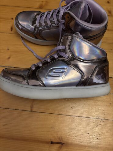 детские футболки в полоску: Qız üçün, 36, Skechers