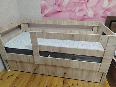 oglan tortlari: Uşaqlar üçün ikimərtəbəli “çekmece” tipli çarpayı - Material: açıq — 1