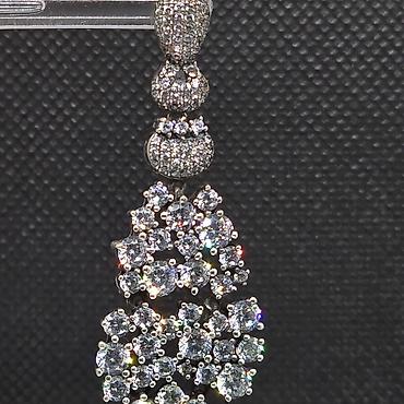 Ювелирные изделия: В комплекте: Кольцо, Серьги, Swarovski, Серебро, 925 проба — 3