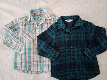 motori na akumulator: H&M, Long sleeve, Plaid, 98-104