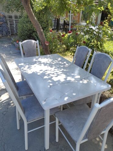 Кухонные столы и стулья: Кухонный стол и стул, Новый, Платная доставка, цвет - Белый — 9