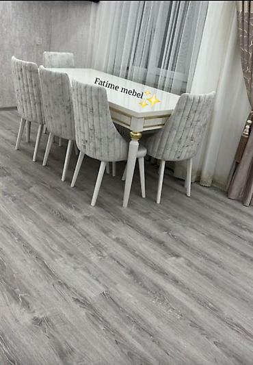 masa desdi: Qonaq otağı üçün, Yeni, 6 stul — 1