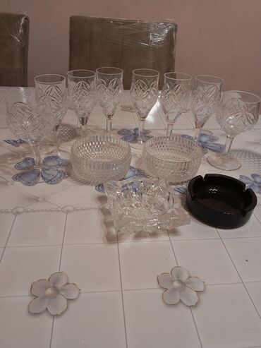 Qədəhlər: Qədəhlər, Xrustal, 8 ədədli dəst, Rusiya — 3