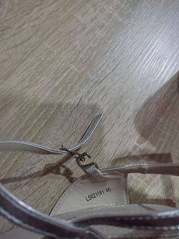 ecco.rs obuca: NOVO!!! Prelepe sandale u srebrnoj boji, broj 40, ug 26 cm, visina — 5