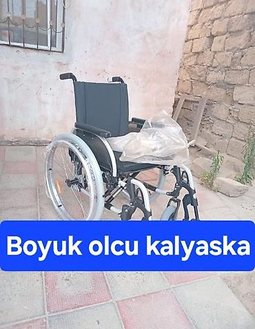 arabası: Məhsul: Geniş ölçülü əlil arabası (kalyaska) - Oturacaq eni: təxminən — 3