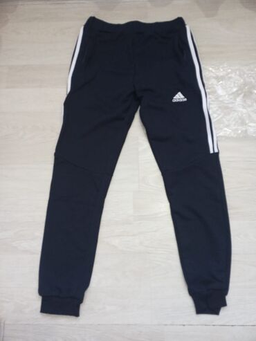 bež prsluk: Sweatpants, L (EU 52), Adidas, color - Black, Cotton