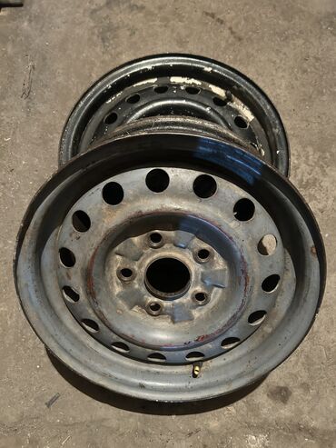 Диски: Железные Диски R 14 Пара, отверстий - 5, Б/у — 2