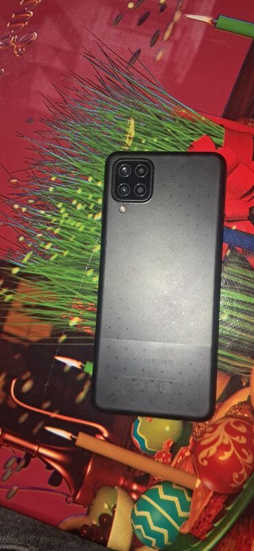 Samsung: Samsung Galaxy A12, 128 GB, rəng - Qara, Sensor, Barmaq izi, Simsiz şarj