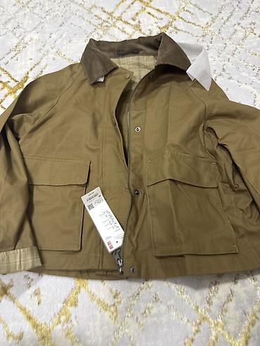джинсы с отворотами мужские: Куртка в стиле workwear/field jacket, цвет хаки. новый - Материал — 1