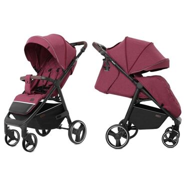 детские зимние прогулочные коляски: Коляска, цвет - Розовый, Б/у