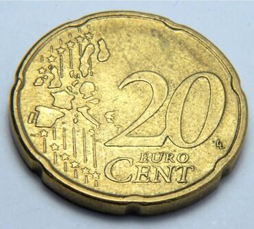 qədimi kasa: 20 Euro Cent Belçika 
-Antika 2002-ci il buraxılış
Qırıq Əzik Yoxdur