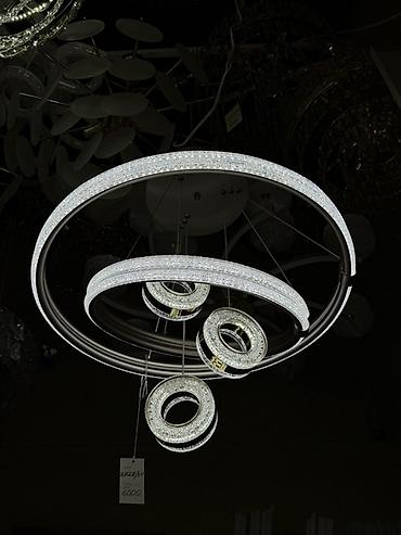 smart light: 60 см РазмерСовременная потолочная LED-люстра с кольцами - Дизайн — 1