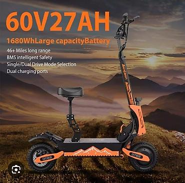 Elektrikli samokatlar: Elektrik samokat 11", > 1000 Vt, > 45 km/s — 3