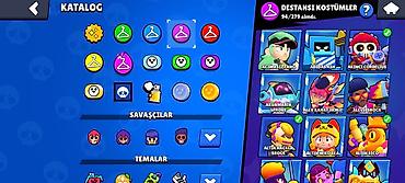 qızıl boyunbağı: Brawl Stars hesabı – yüksək səviyyəli oyun profili - Kupa yolu: 44 — 3