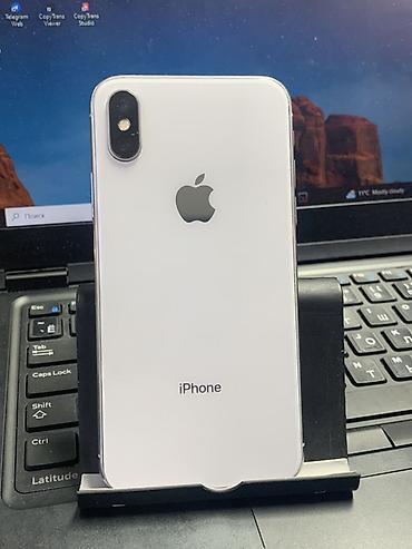 IPhone X, Б/у, 64 ГБ, Белый, 100 % at lalafo.kg IPhone X, Б/у, 64 ГБ, Белый, 100 %