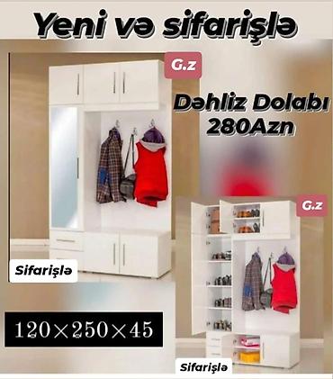 skaf paltar: Düz dolab, Dəhliz üçün, Paltar üçün, Açılan, Korpuslu, 2 qapılı — 1