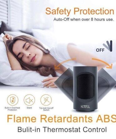 Etažne peći i kamini: Grejalica Homful 600W NOVA Kalorifer Greje Posle 3 Sekunde Termostat — 8