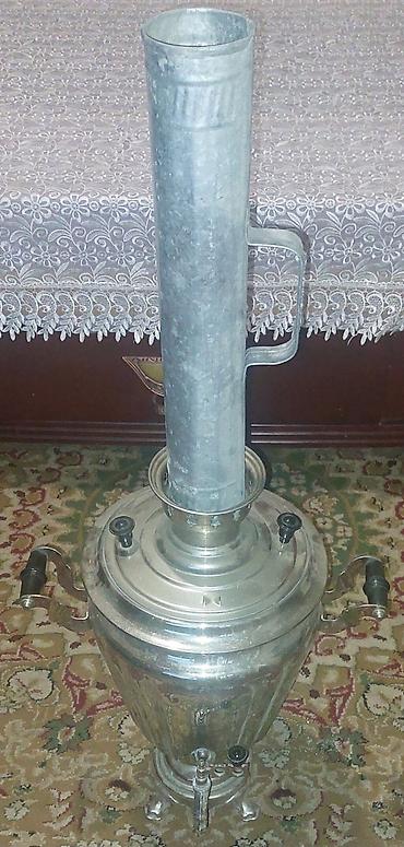 samovar 5l: Klassik metal samovar - Material: cilalanmış metal (alüminium — 5
