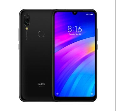 Xiaomi: Xiaomi, Redmi 7, Новый, 16 ГБ, цвет - Черный, 2 SIM