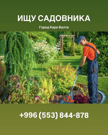 работу охраны: Ищем садовника с проживанием г. Кара-Балта Требуется садовник для