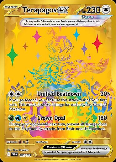 Məhsul: Pokémon TCG kartı – Terapagos ex (Tera), Qızıl Secret Rare