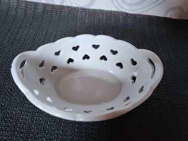 Ostalo posuđe: Porcelanska nova,vintaz korpica. Korpica bez ostecenja,sve na njoj — 6