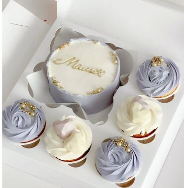 Кондитерские изделия, сладости: Именные торты на заказ - Десерты с творожным кремом оформлением в — 16