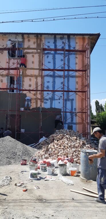 Фасадные работы: Фасадный декор, Утепление фасада | Моноблоки, Молдинг, Лепнина | Американка, Сайдинг, Мрамор | Минеральная вата, Penoplex, Пенополистирол Больше 6 лет опыта — 9