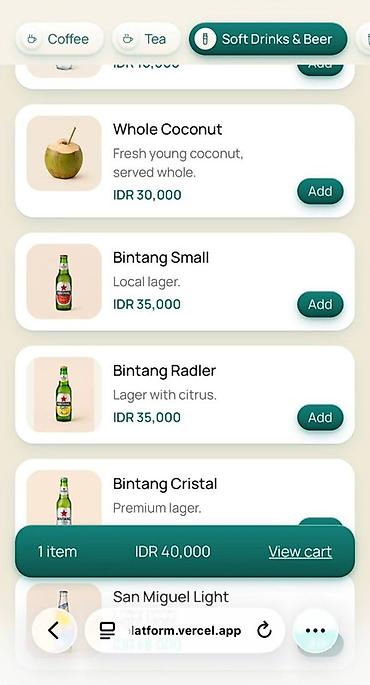 меню для кафе: Веб-сайты, Лендинг страницы, Мобильные приложения Android — 7