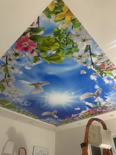 Натяжной потолок: Натяжной потолок Глянцевое, Матовое, 3D потолки Монтаж, Гарантия, Демонтаж — 10