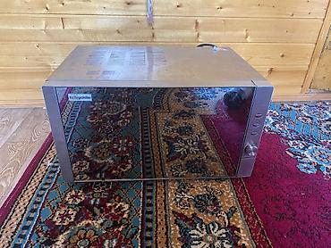 mikrodalga: Mikrodalğalı soba – güzgü ön panel və paslanmayan polad (inox) korpus — 1
