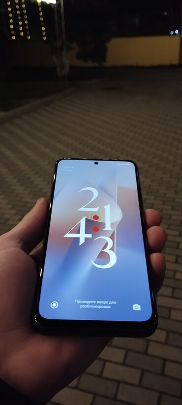 telefon berde: Xiaomi Redmi Note 12S, 256 GB, rəng - Qara, 
 Barmaq izi, İki sim kartlı, Face ID