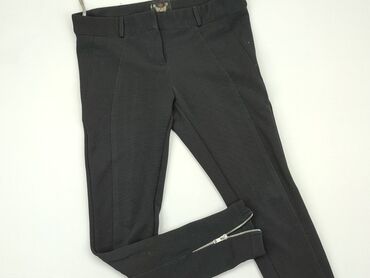 czarne plisowane spódniczka: Material trousers, River Island, S (EU 36), condition - Good