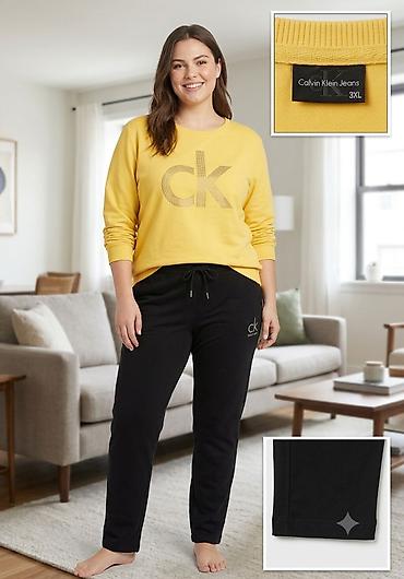 Ev geyimləri, pijamalar: Calvin Klein Jeans 2 hissəli ev geyimi dəsti - Brend: Calvin Klein — 1