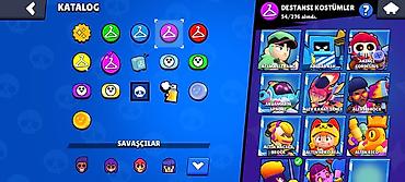 ps satış: Brawl Stars oyunu üçün yüksək səviyyəli hesab Xüsusiyyətlər: - — 7