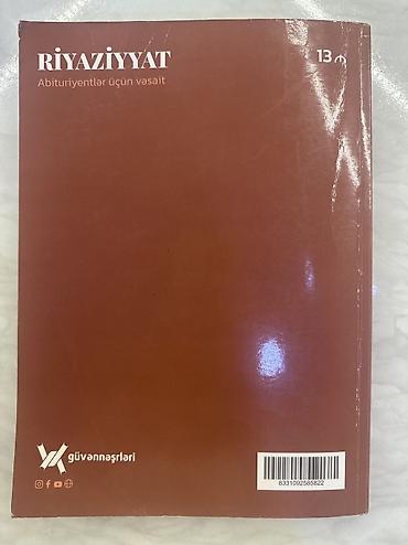 Книги и журналы: RİYAZİYYAT QAYDA KİTABI. kitab çox səliqəli saxlanıb şəkildəndə — 2