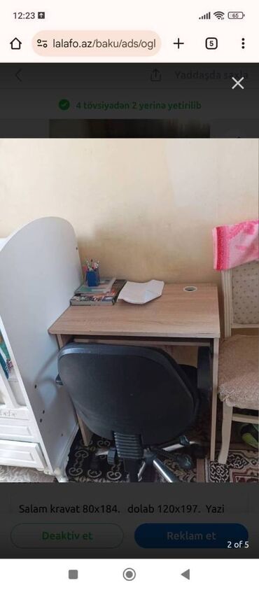 Kitab refi komp stolu desti birde kreslosu dest ve ya tek tek satilir