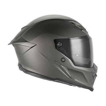 strom swm 300: Integralna moto kaciga – tamno siva, aerodinamičnog sportskog dizajna — 4