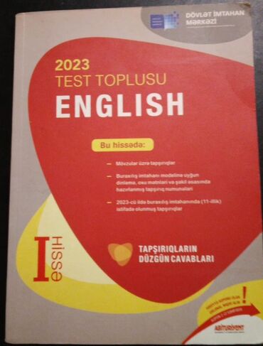 Testlər: İngilis dili Testlər 11-ci sinif, DİM, 1-ci hissə, 2023 il
