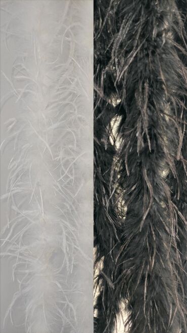 оборудование для нижнего белья: Перья черного и белого цвета Длинна - 1,7 метра #ПерьяБишкек #Перья