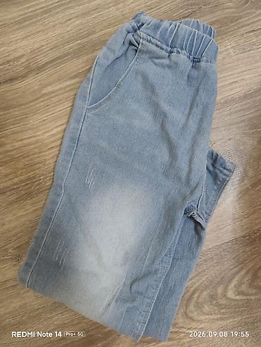 Uşaq cins şalvarı - Model: Açıq mavi, soft-denim (yüngül və elastik