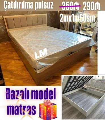 Çarpayılar: Yeni, İkinəfərlik çarpayı, Bazasız, Matras ilə, Siyirməsiz, Azərbaycan
