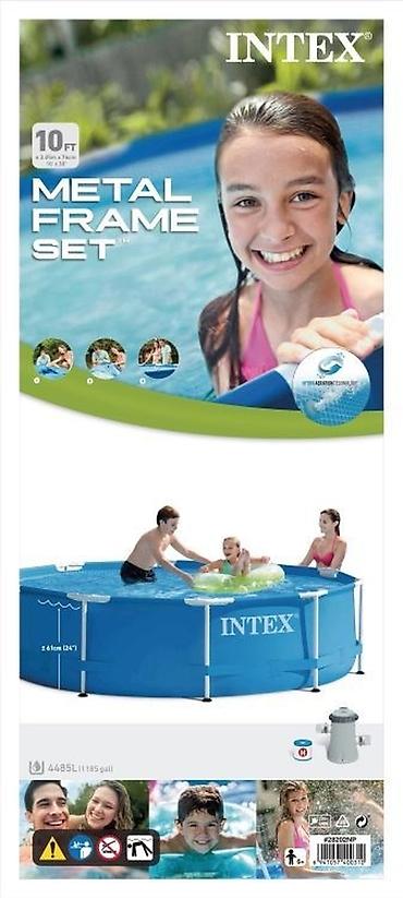 Бассейны: Каркасный бассейн от 5800 сом Intex Metal Frame Set - Тип: наземный — 2